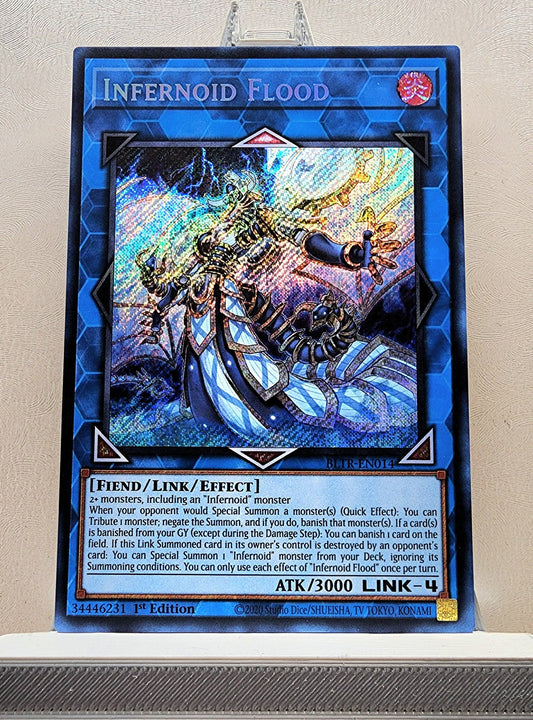 Yugioh! 1x Infernoid Flood (BLTR - Secret Rare) 1st Edition