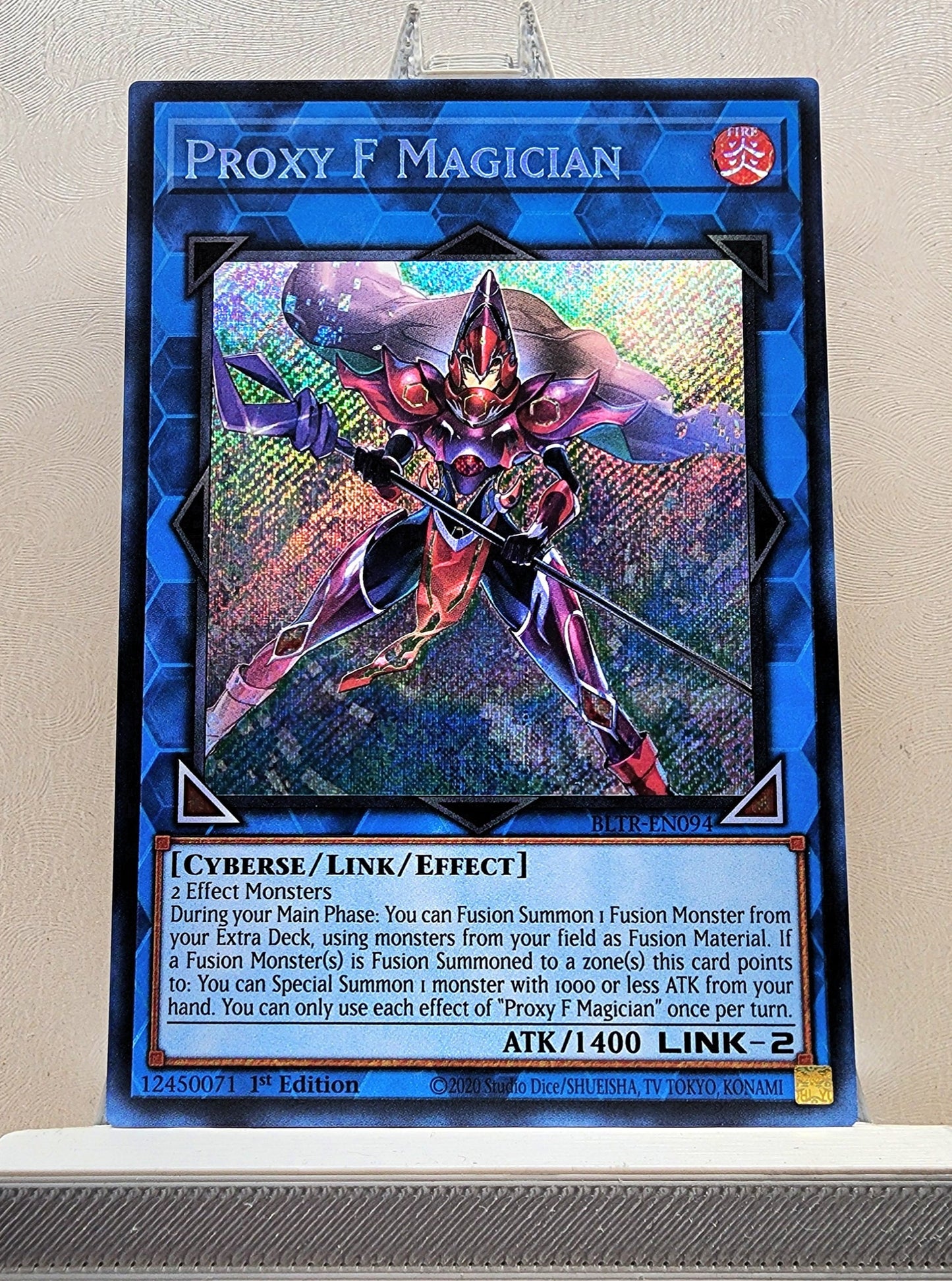 Yugioh! 1x Proxy F Magician (BLTR - Secret Rare) 1st Edition