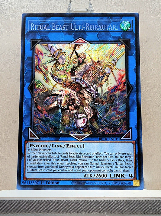 Yugioh! 1x Ritual Beast Ulti-Reirautari (BLTR - Secret Rare) 1st Edition