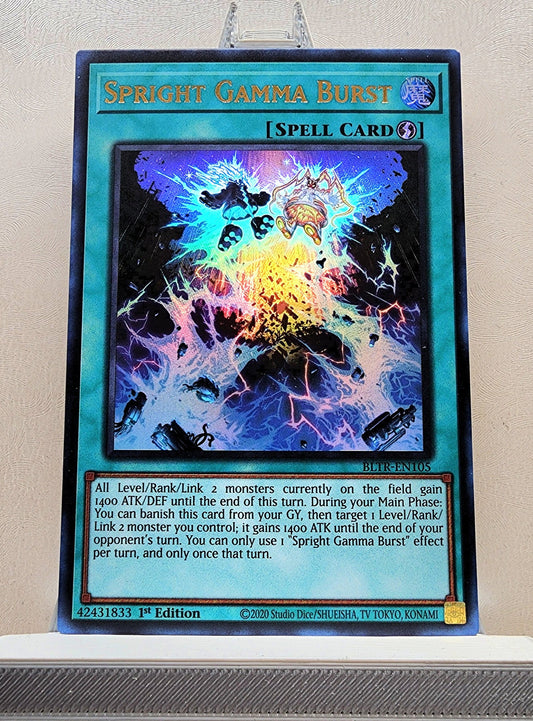 Yugioh! 1x Spright Gamma Burst (BLTR - Ultra Rare) 1st Edition