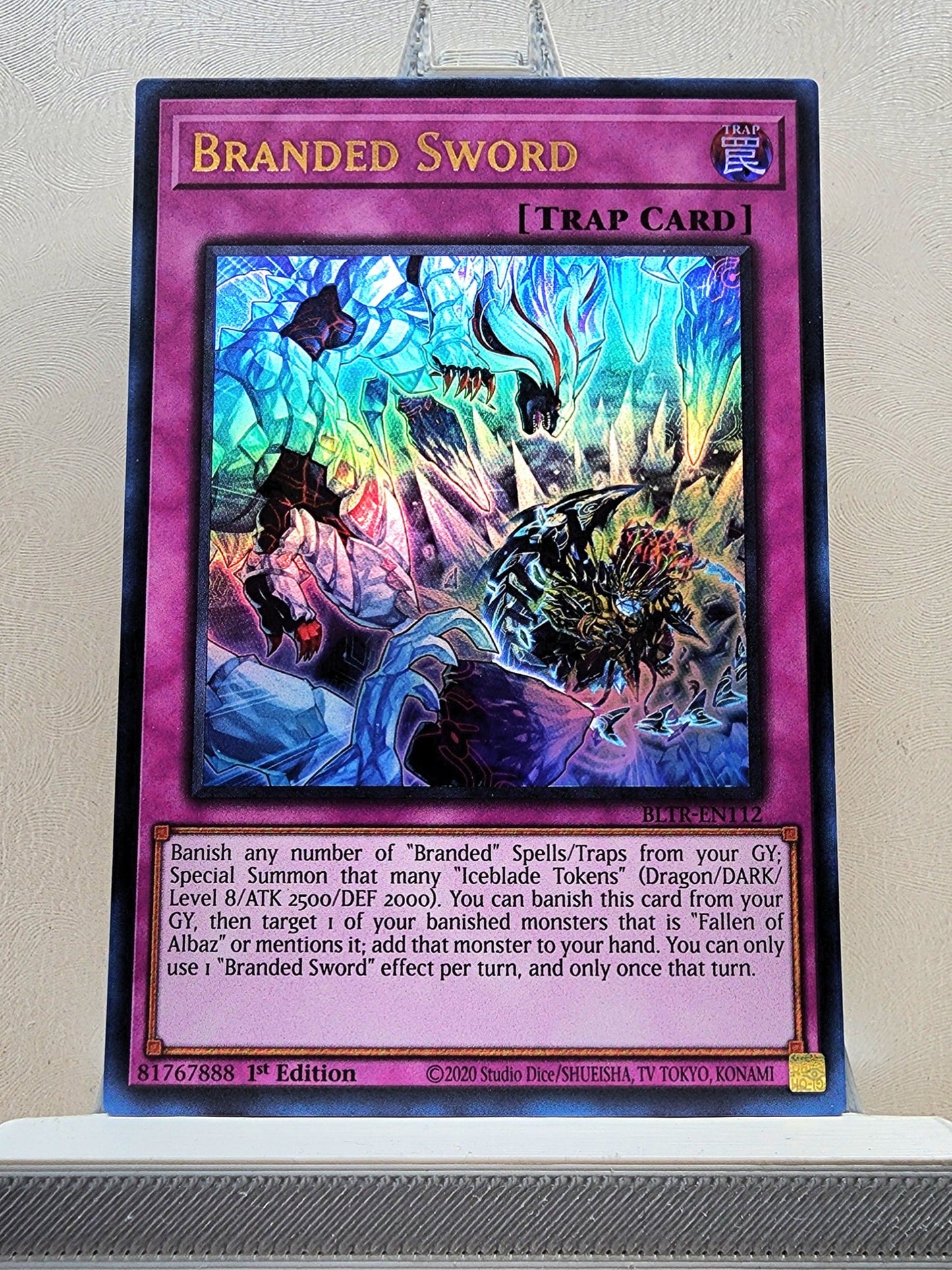 Yugioh! 1x Branded Sword (BLTR - Ultra Rare) 1st Edition