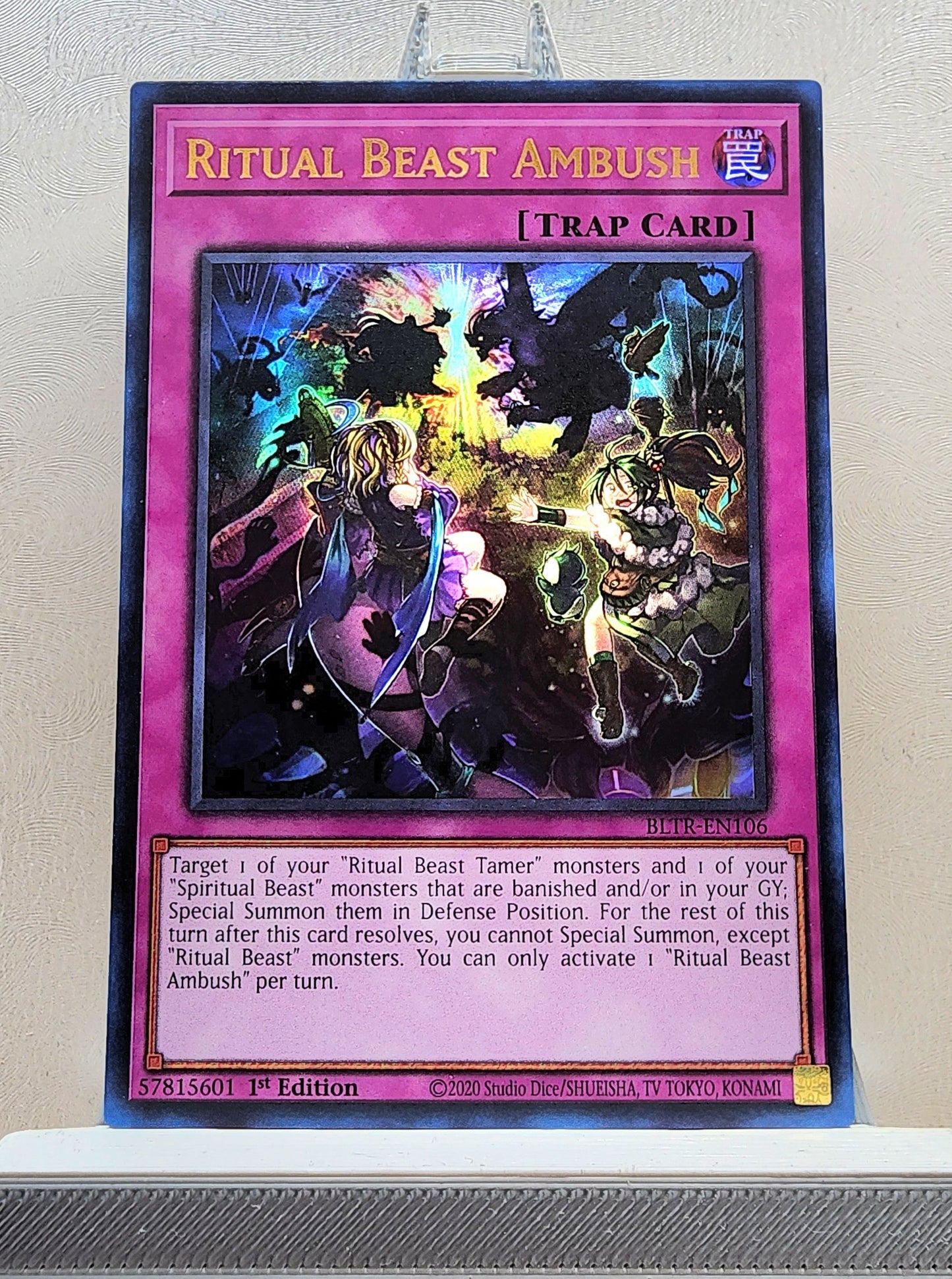 Yugioh! 1x Ritual Beast Ambush (BLTR - Ultra Rare) 1st Edition