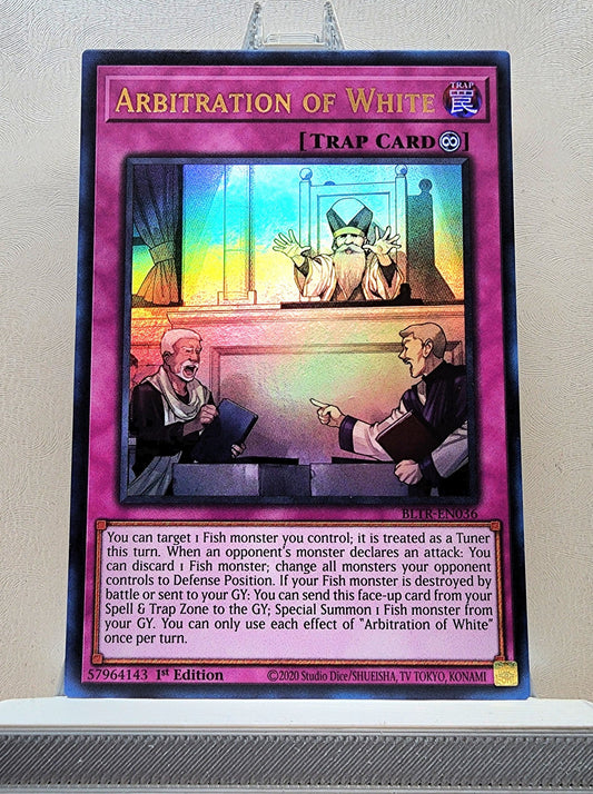 Yugioh! 1x Arbitration of White (BLTR - Ultra Rare) 1st Edition