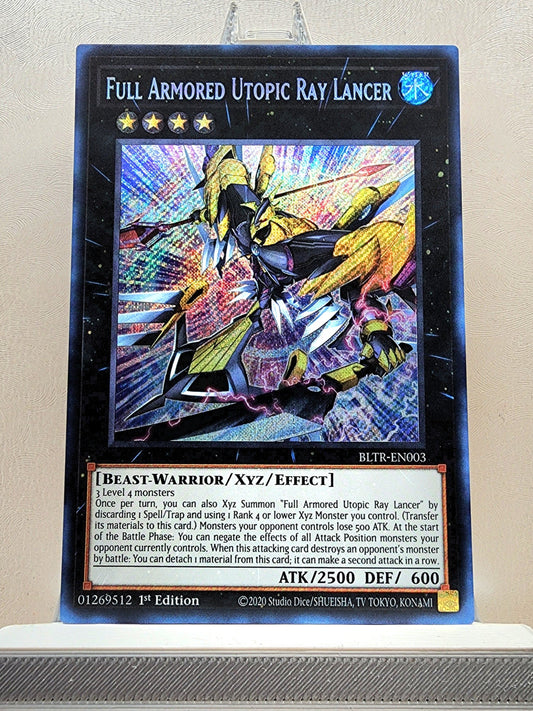 Yugioh! 1x Full Armored Utopic Ray Lancer (BLTR - Secret Rare) 1st Edition