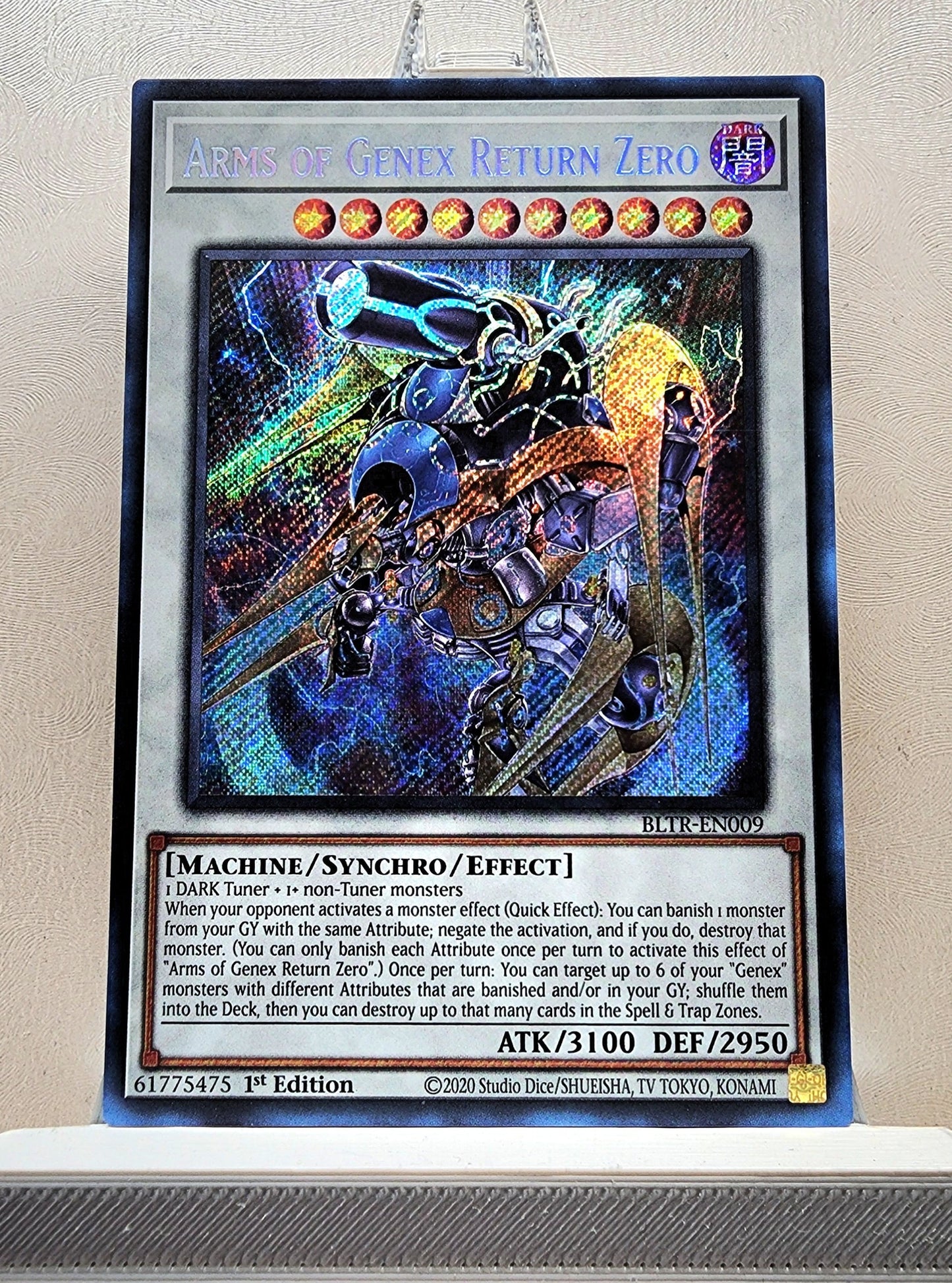 Yugioh! 1x Arms of Genex Return Zero (BLTR - Secret Rare) 1st Edition