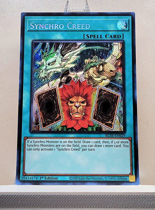 Yugioh! 1x Synchro Creed (BLTR - Secret Rare) 1st Edition