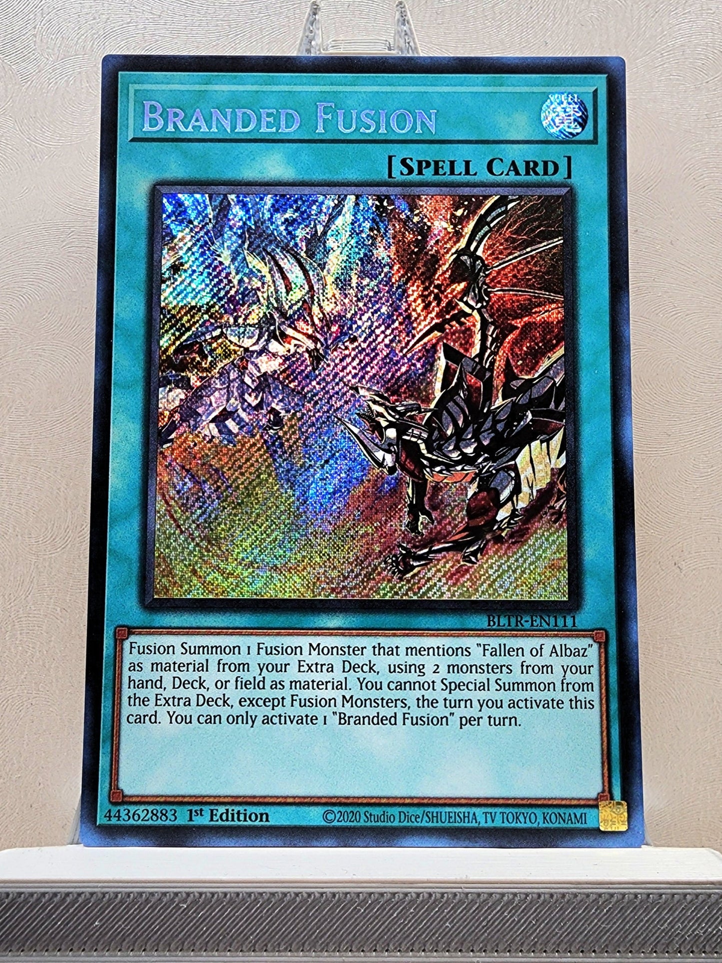 Yugioh! 1x Branded Fusion (BLTR - Secret Rare) 1st Edition