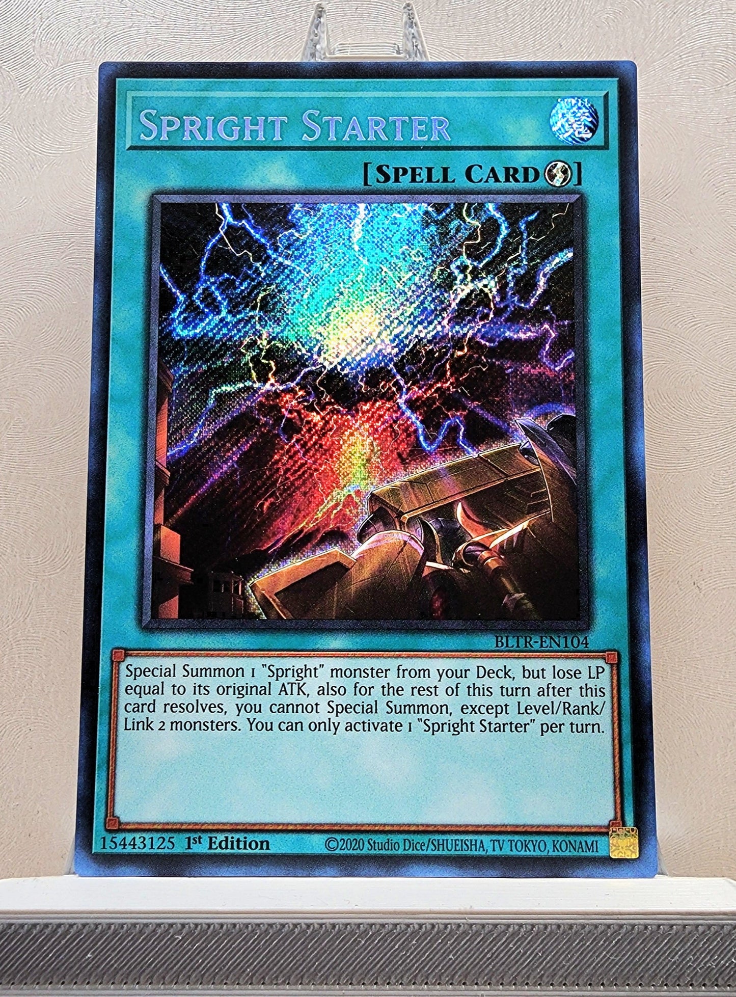 Yugioh! 1x Spright Starter (BLTR - Secret Rare) 1st Edition