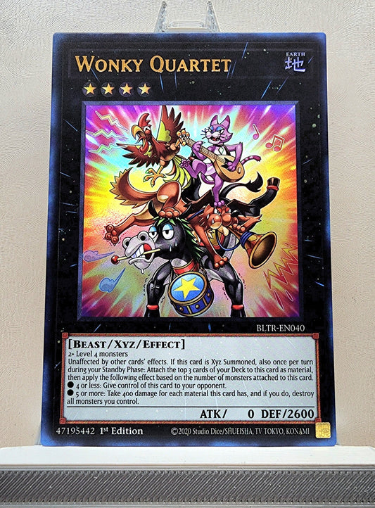 Yugioh! 1x Wonky Quartet (BLTR - Ultra Rare) 1st Edition