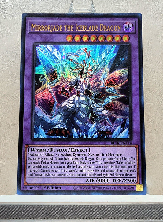 Yugioh! 1x Mirrorjade the Iceblade Dragon (BLTR - Ultra Rare) 1st Edition