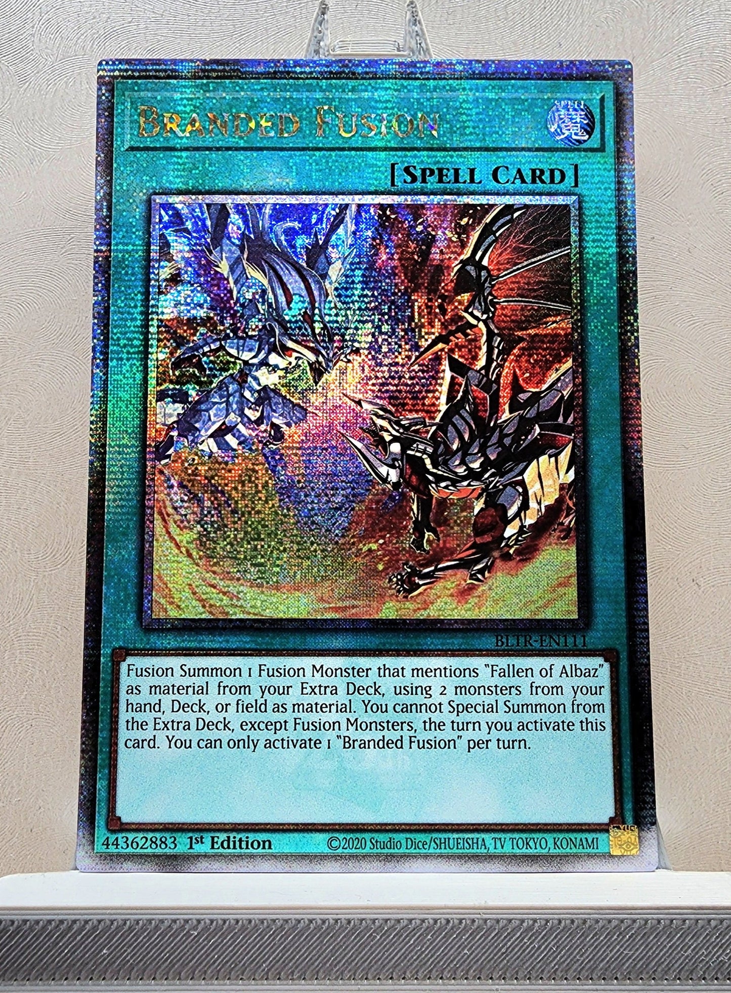 Yugioh! 1x Branded Fusion (BLTR - Quarter Century Secret Rare) 1st Edition