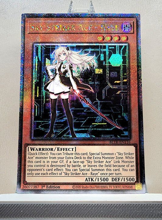 Yugioh! 1x Sky Striker Ace - Raye (BLTR - Quarter Century Secret Rare) 1st Edition