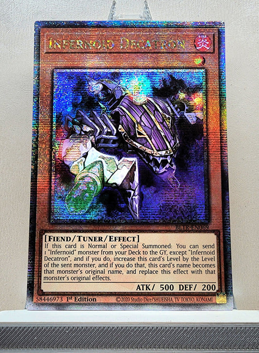 Yugioh! 1x Infernoid Decatron (BLTR - Quarter Century Secret Rare) 1st Edition