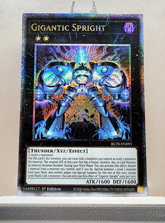 Yugioh! 1x Gigantic Spright (BLTR - Quarter Century Secret Rare) 1st Edition