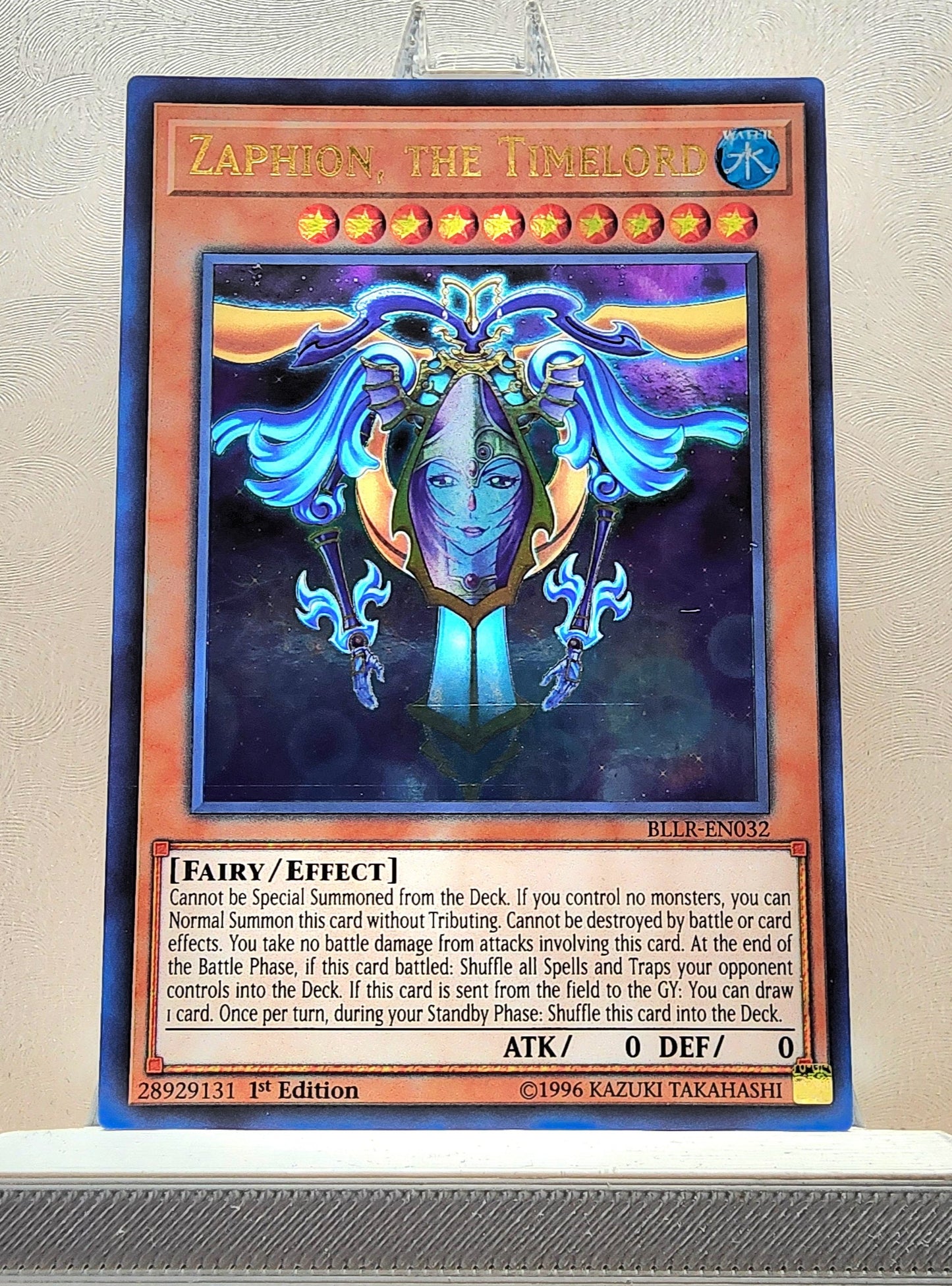 Yugioh! 1x Zaphion, the Timelord (BLLR - Ultra Rare) 1st Edition