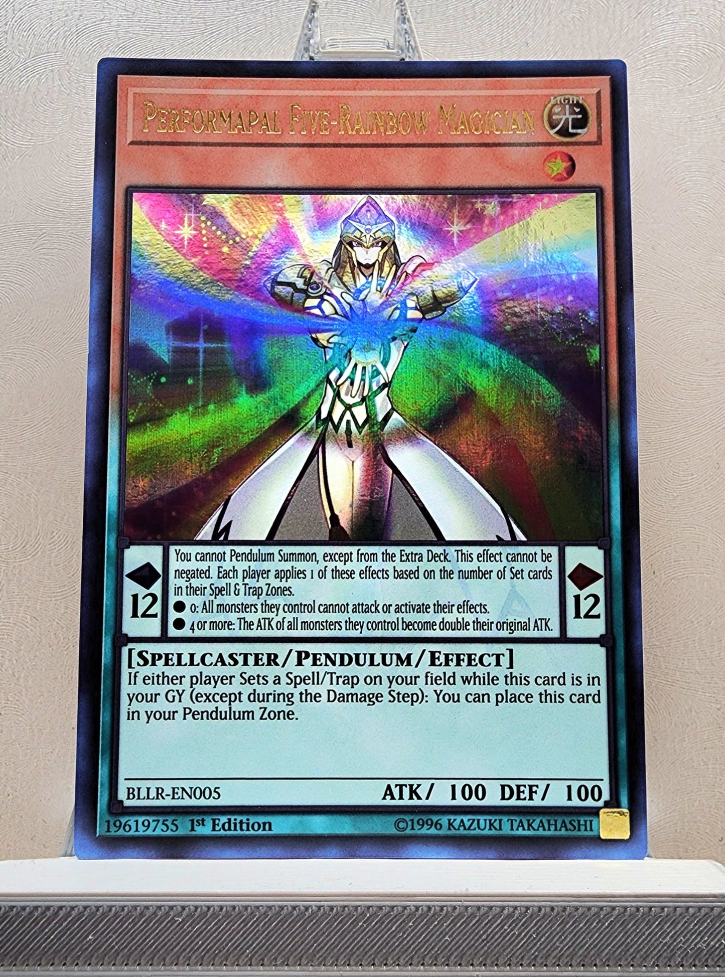 Yugioh! 1x Performapal Five-Rainbow Magician (BLLR - Ultra Rare) 1st Edition