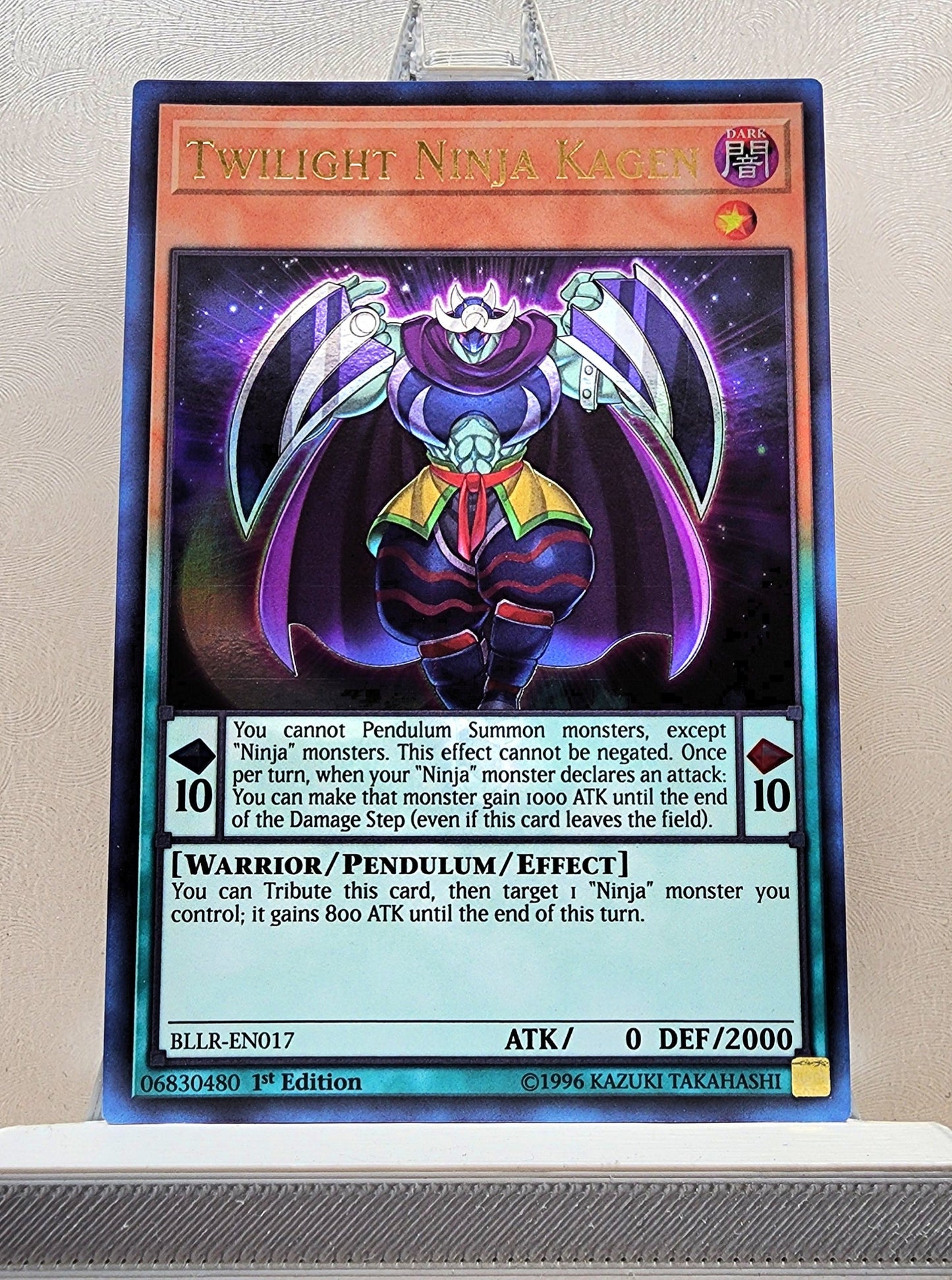 Yugioh! 1x Twilight Ninja Kagen (BLLR - Ultra Rare) 1st Edition