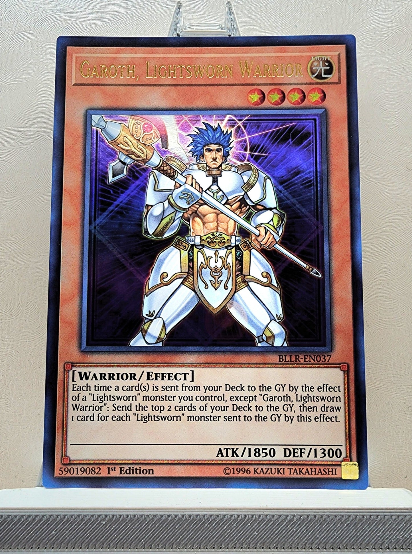 Yugioh! 1x Garoth, Lightsworn Warrior (BLLR - Ultra Rare) 1st Edition