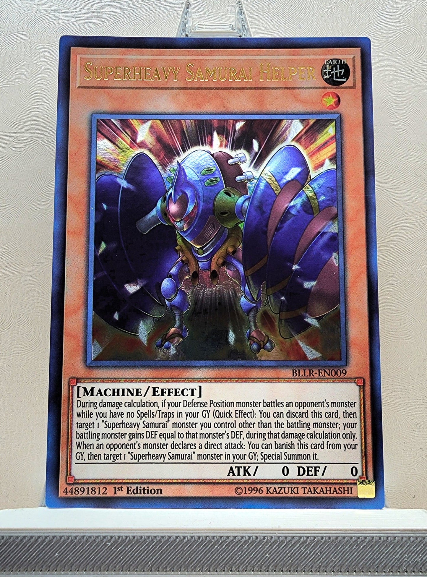 Yugioh! 1x Superheavy Samurai Helper (BLLR - Ultra Rare) 1st Edition