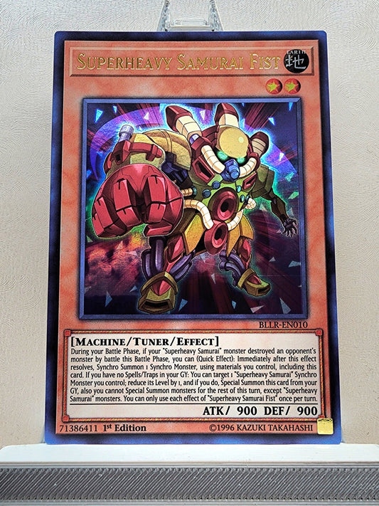 Yugioh! 1x Superheavy Samurai Fist (BLLR - Ultra Rare) 1st Edition