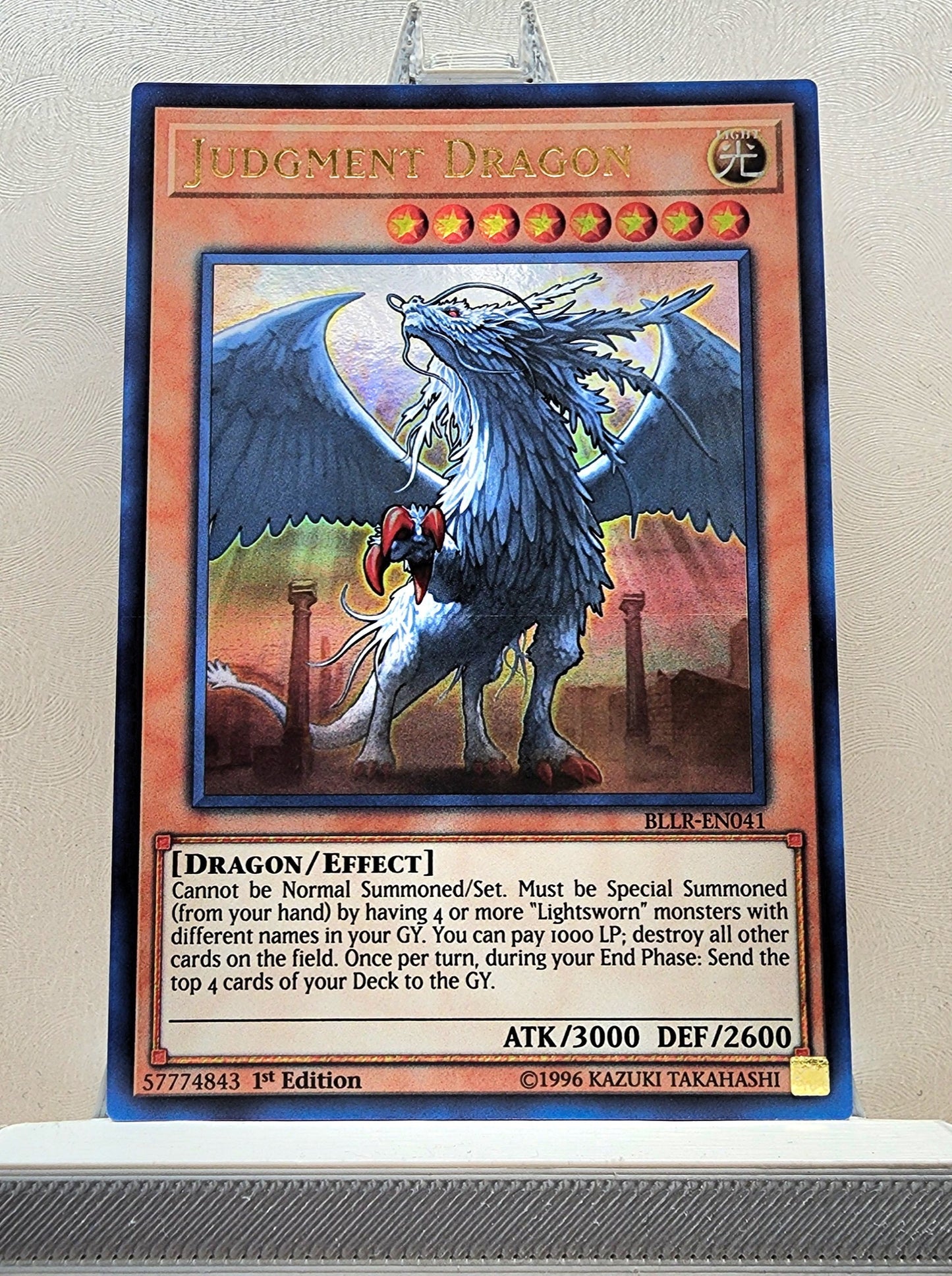 Yugioh! 1x Judgment Dragon (BLLR - Ultra Rare) 1st Edition