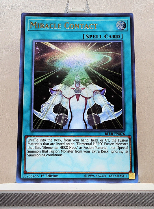 Yugioh! 1x Miracle Contact (BLLR - Ultra Rare) 1st Edition