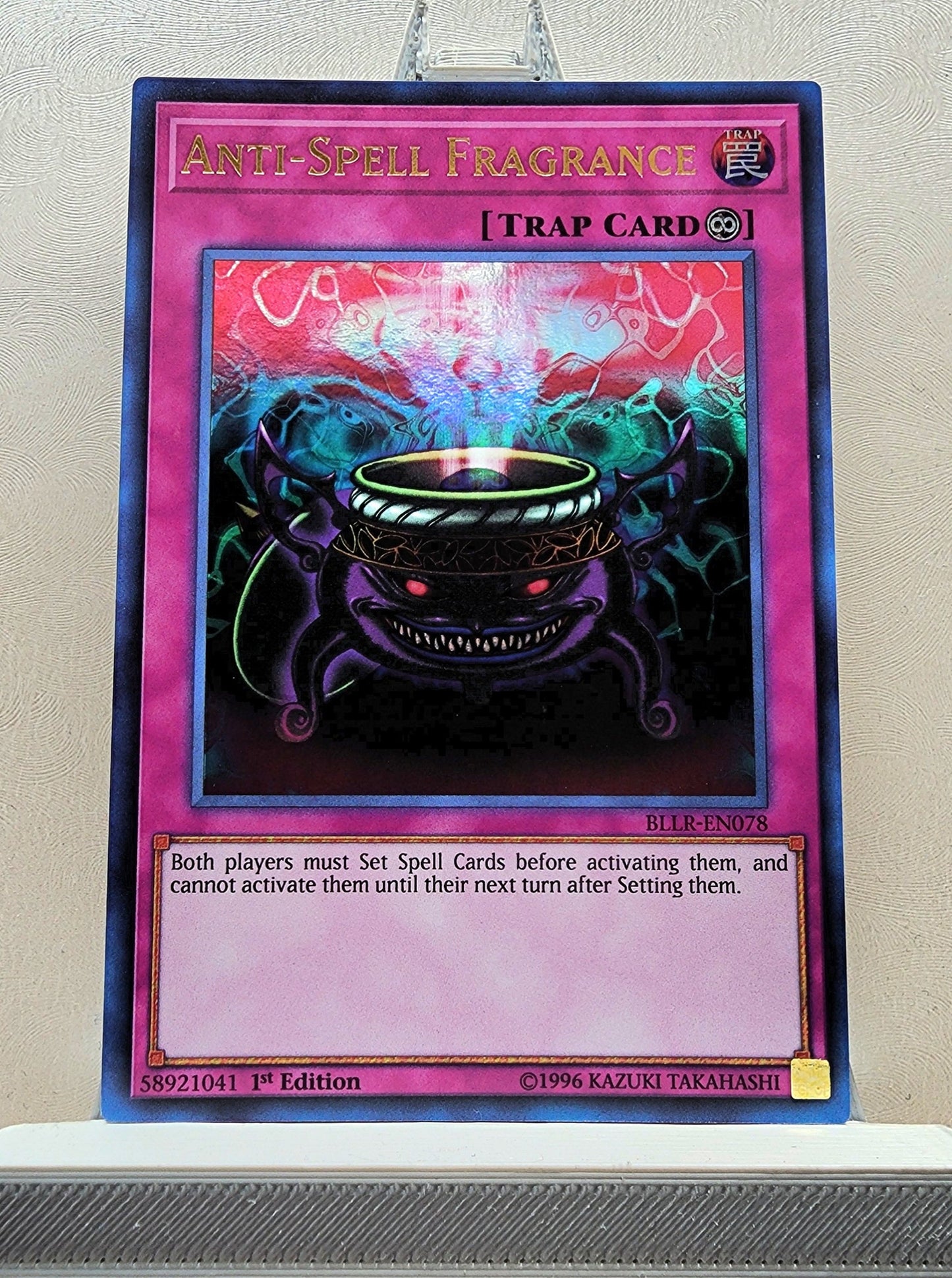 Yugioh! 1x Anti-Spell Fragrance (BLLR - Ultra Rare) 1st Edition