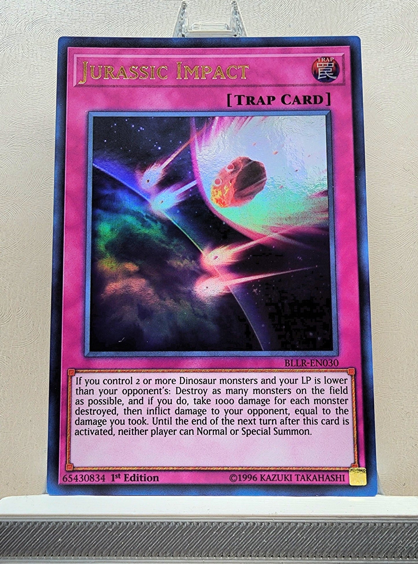 Yugioh! 1x Jurassic Impact (BLLR - Ultra Rare) 1st Edition