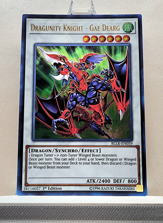 Yugioh! 1x Dragunity Knight - Gae Dearg (BLLR - Ultra Rare) 1st Edition