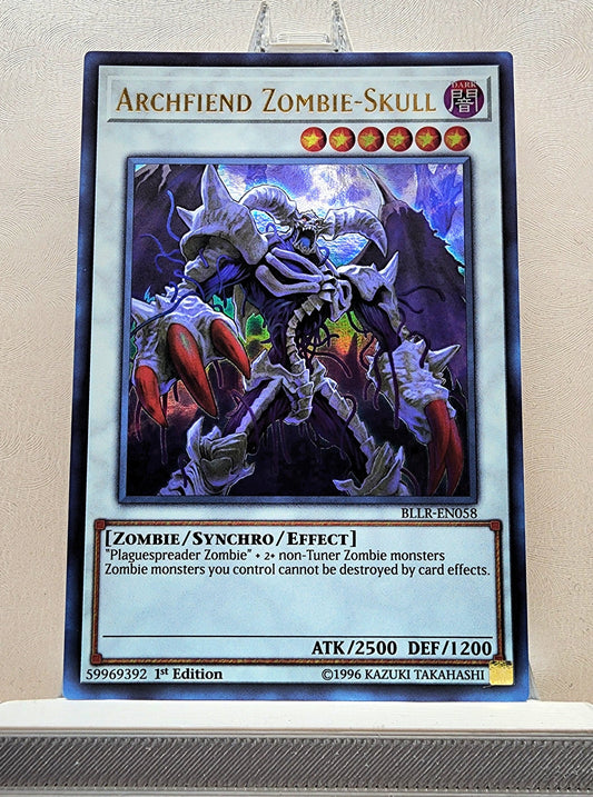 Yugioh! 1x Archfiend Zombie-Skull (BLLR - Ultra Rare) 1st Edition