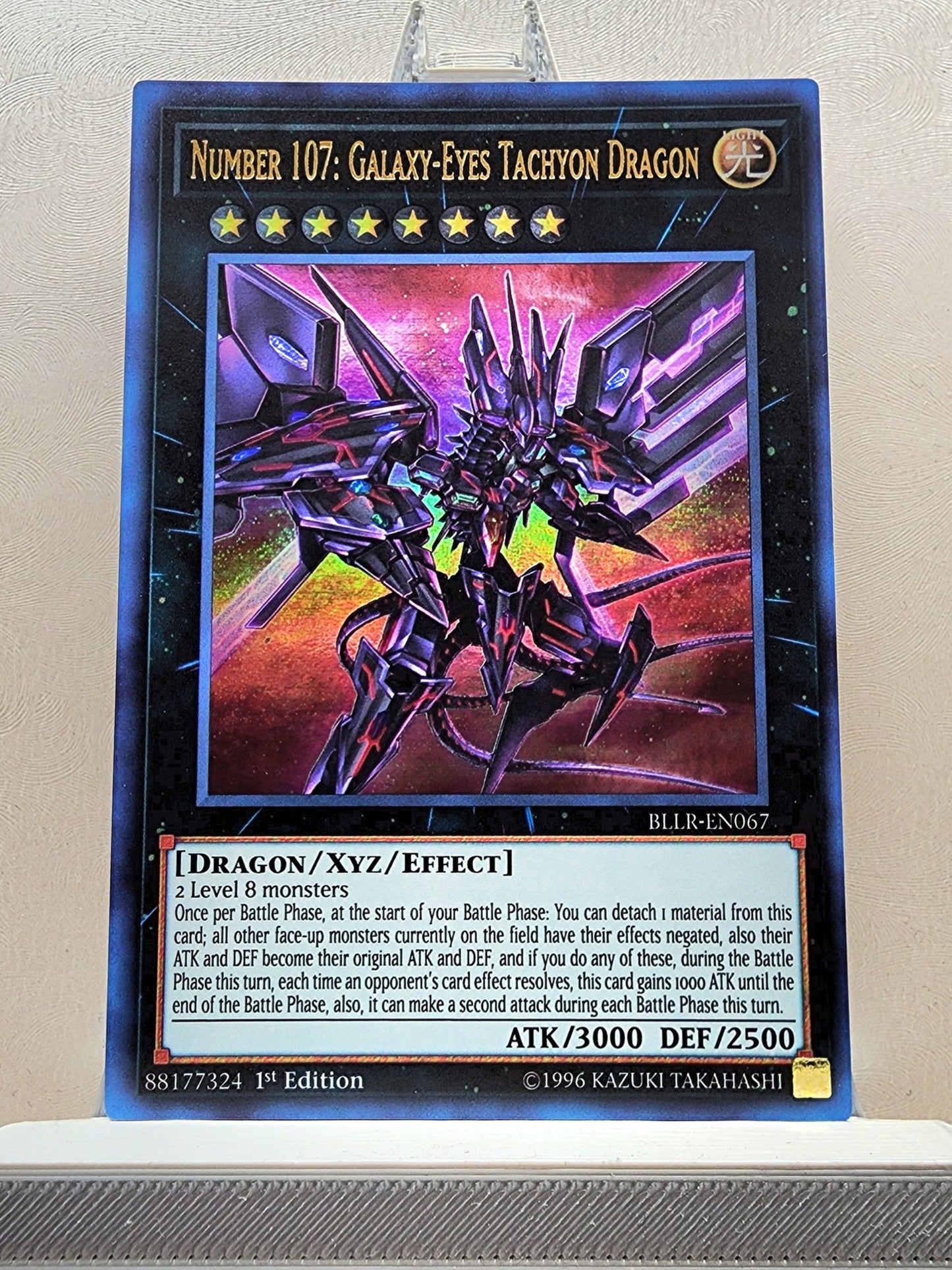 Yugioh! 1x Number 107: Galaxy-Eyes Tachyon Dragon (BLLR - Ultra Rare) 1st Edition