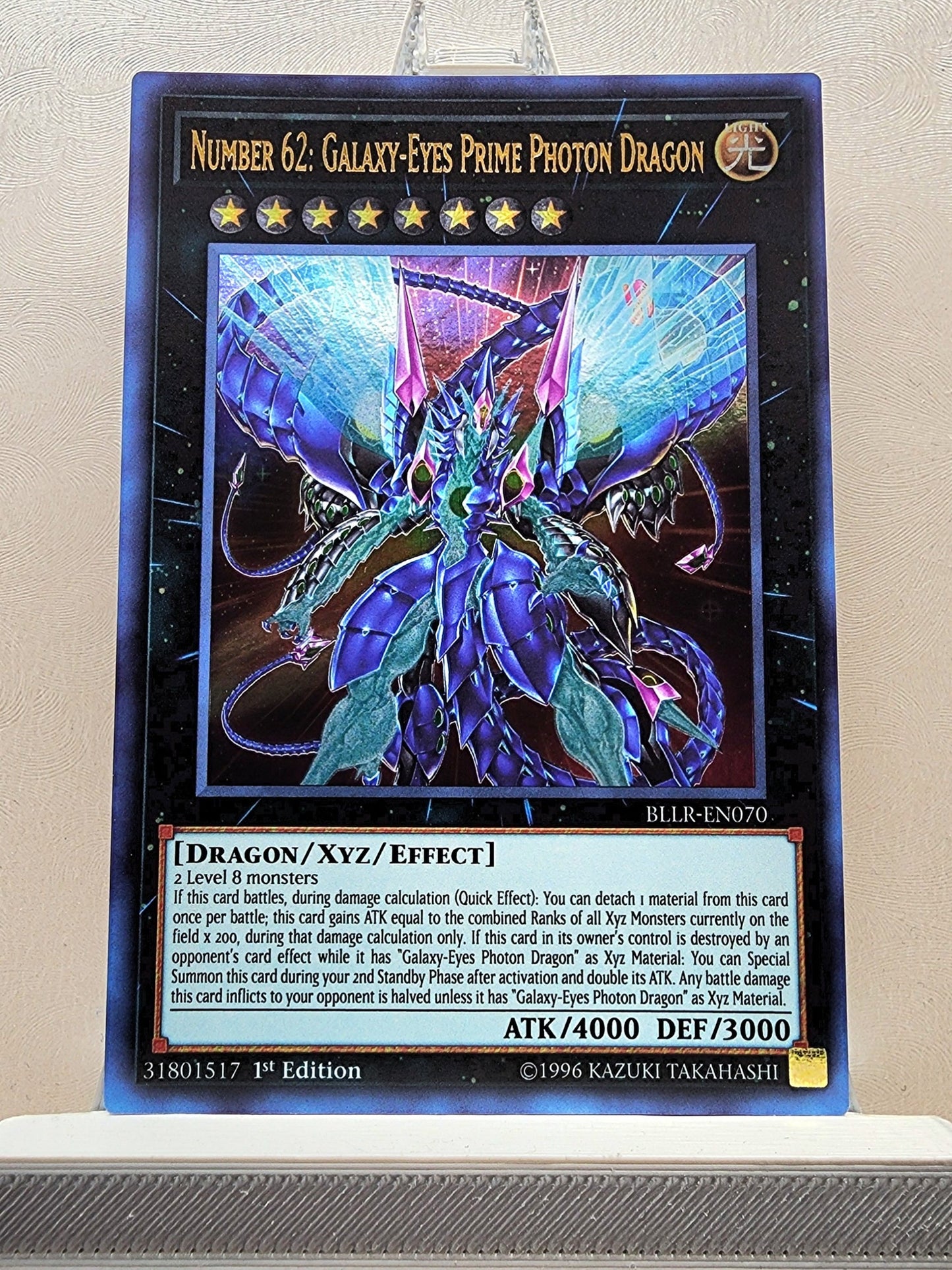 Yugioh! 1x Number 62: Galaxy-Eyes Prime Photon Dragon (BLLR - Ultra Rare) 1st Edition