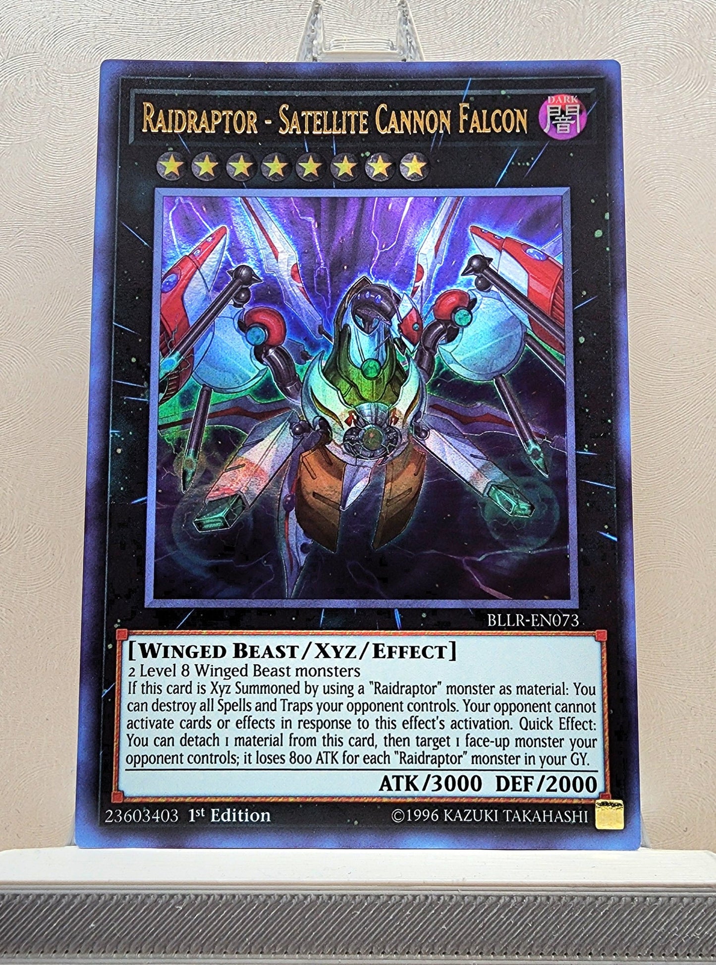 Yugioh! 1x Raidraptor - Satellite Cannon Falcon (BLLR - Ultra Rare) 1st Edition