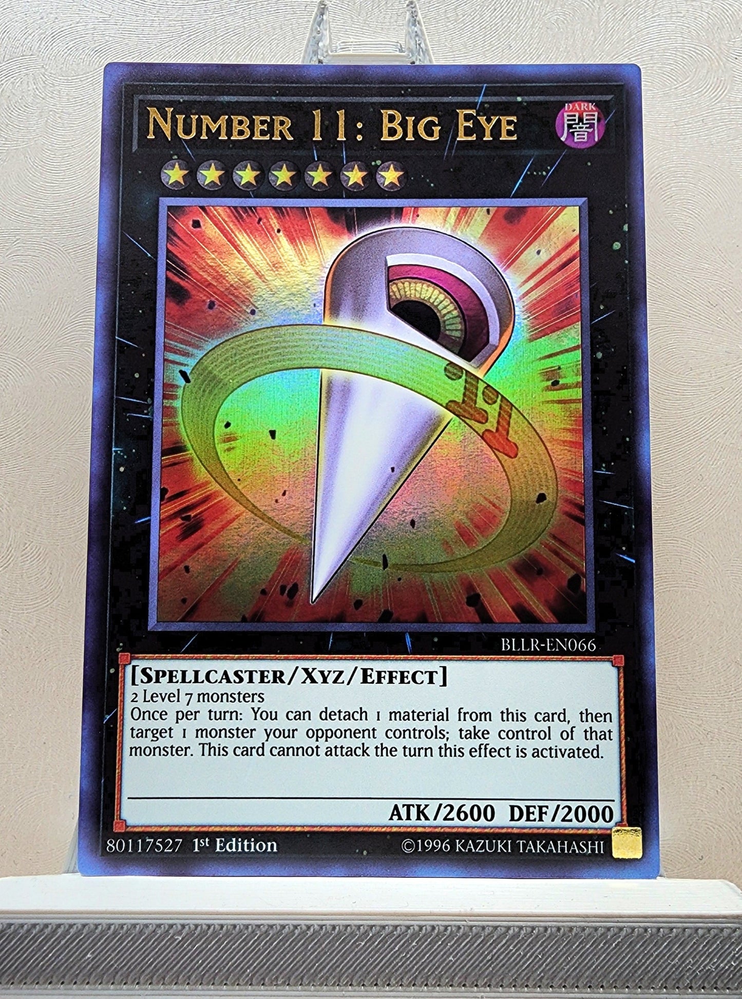 Yugioh! 1x Number 11: Big Eye (BLLR - Ultra Rare) 1st Edition