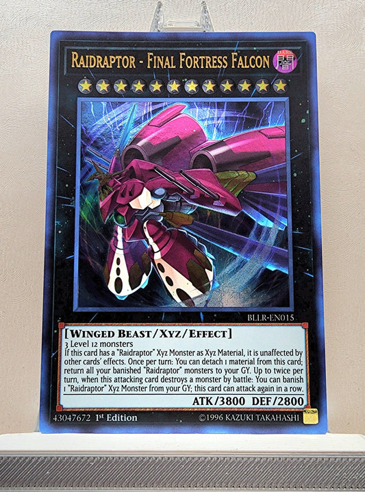 Yugioh! 1x Raidraptor - Final Fortress Falcon (BLLR - Ultra Rare) 1st Edition