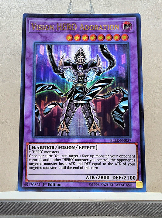 Yugioh! 1x Vision HERO Adoration (BLLR - Ultra Rare) 1st Edition