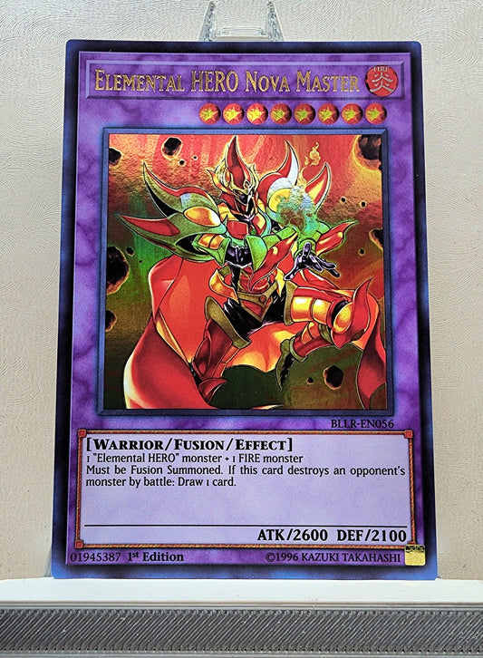 Yugioh! 1x Elemental HERO Nova Master (BLLR - Ultra Rare) 1st Edition