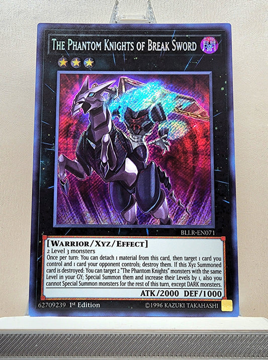 Yugioh! 1x The Phantom Knights of Break Sword (BLLR - Secret Rare) 1st Edition