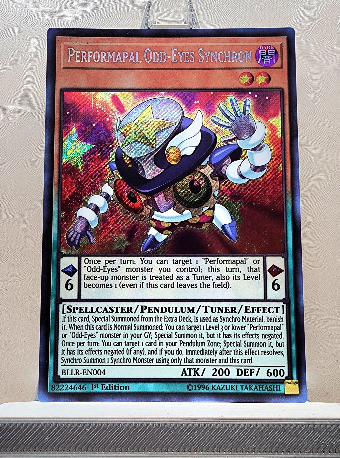 Yugioh! 1x Performapal Odd-Eyes Synchron (BLLR - Secret Rare) 1st Edition