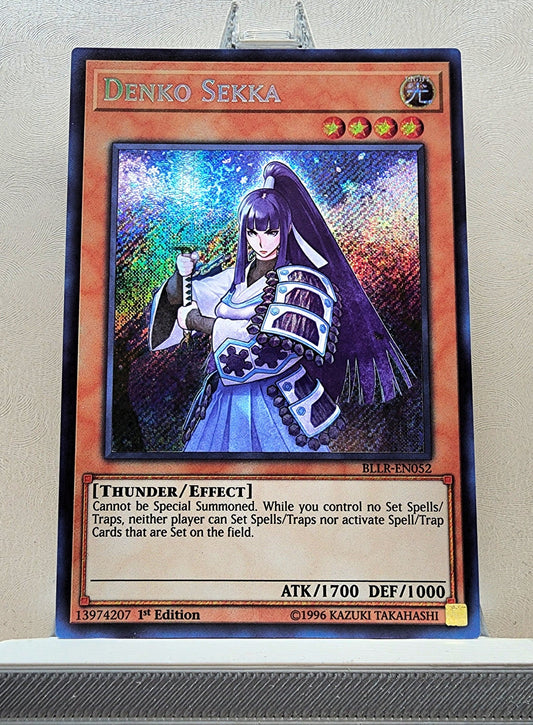 Yugioh! 1x Denko Sekka (BLLR - Secret Rare) 1st Edition