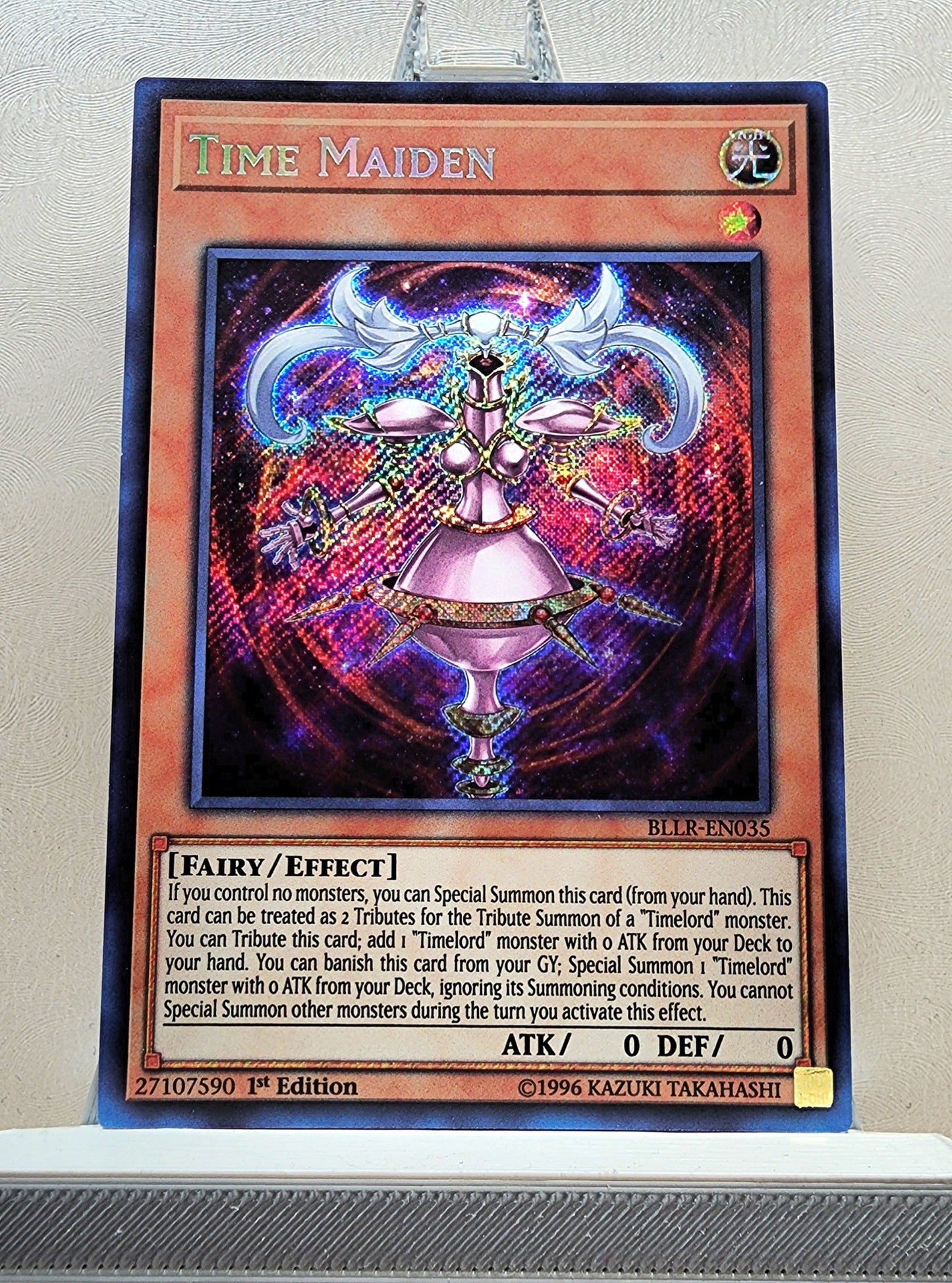 Yugioh! 1x Time Maiden (BLLR - Secret Rare) 1st Edition