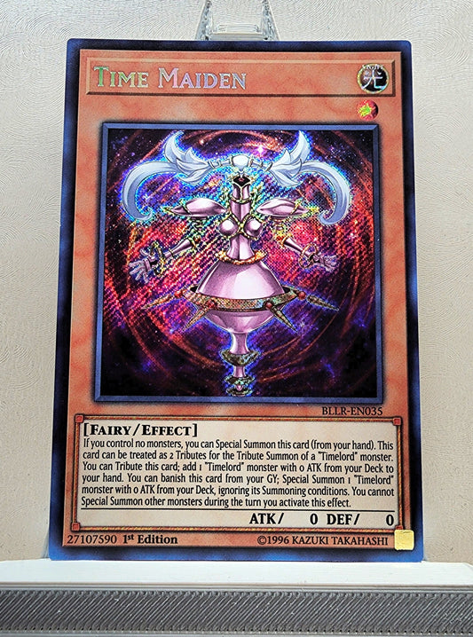 Yugioh! 1x Time Maiden (BLLR - Secret Rare) 1st Edition