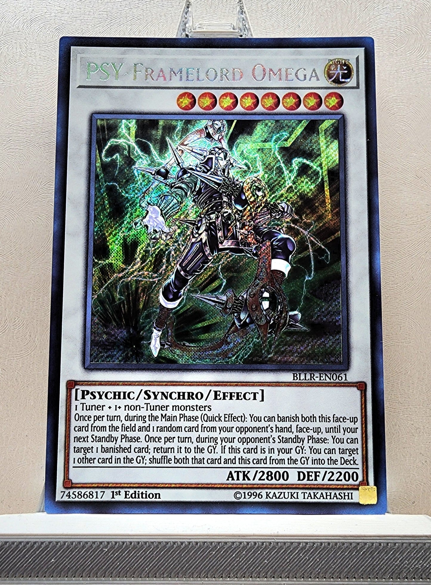 Yugioh! 1x PSY-Framelord Omega (BLLR - Secret Rare) 1st Edition