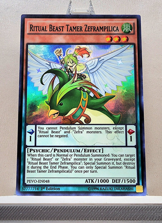 Yugioh! 1x Ritual Beast Tamer Zeframpilica (PEVO - Super Rare) 1st Edition