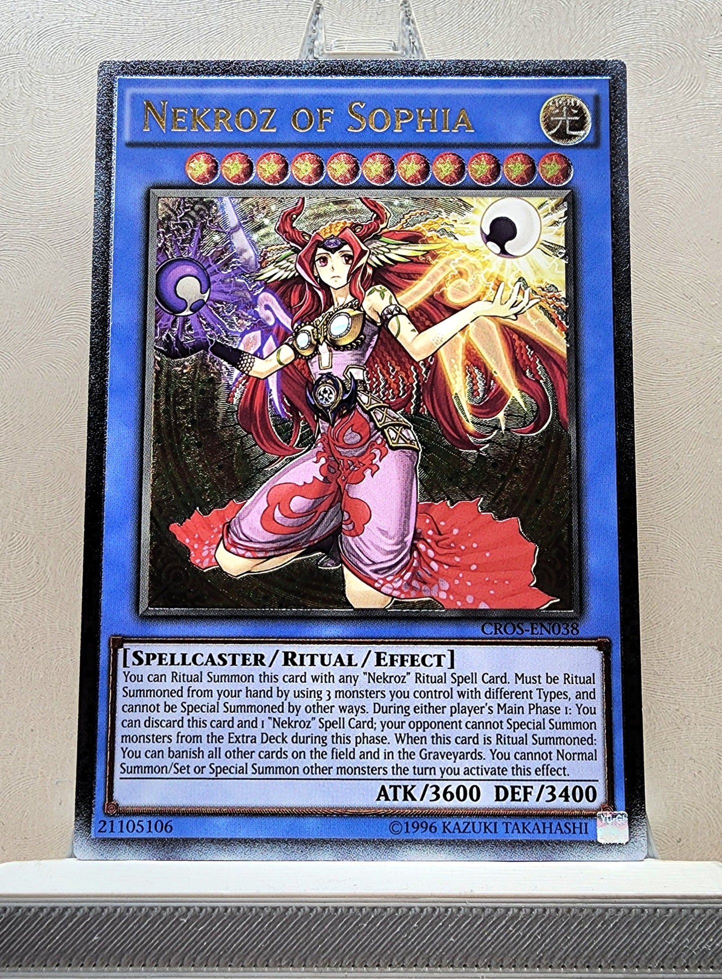 Yugioh! 1x Nekroz of Sophia (CROS - Ultimate Rare) Unli Edition