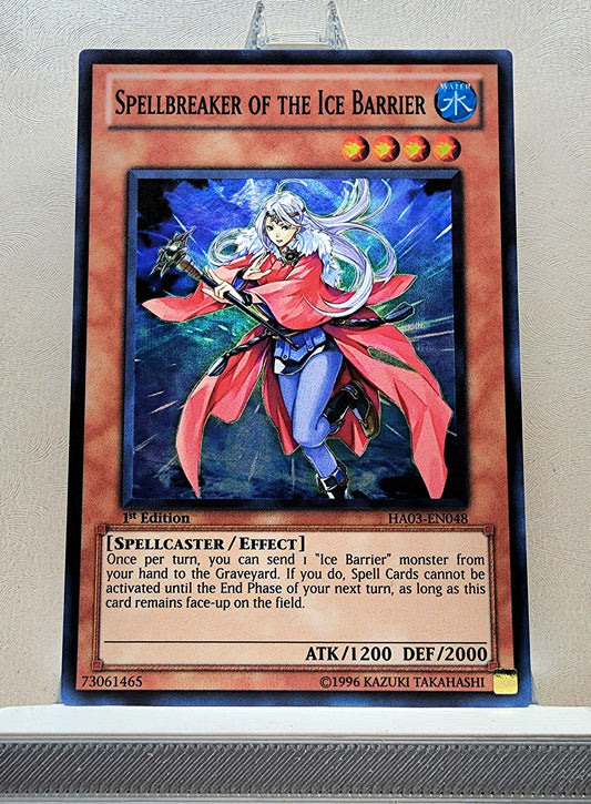 Yugioh! 1x Spellbreaker of the Ice Barrier (HA03 - Super Rare) 1st Edition