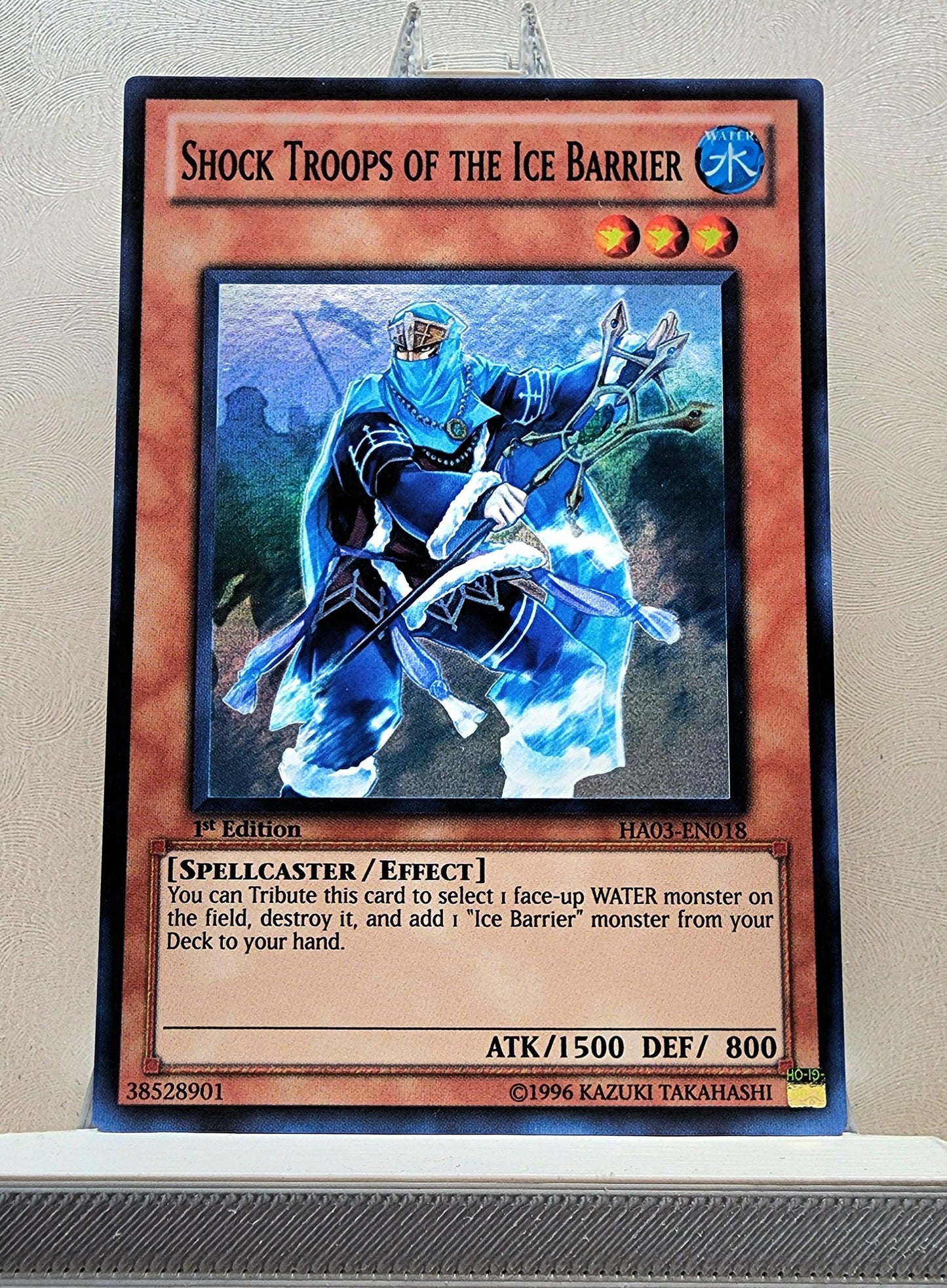 Yugioh! 1x Shock Troops of the Ice Barrier (HA03 - Super Rare) 1st Edition