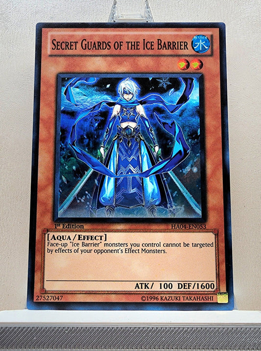 Yugioh! 1x Secret Guards of the Ice Barrier (HA04 - Super Rare) 1st Edition