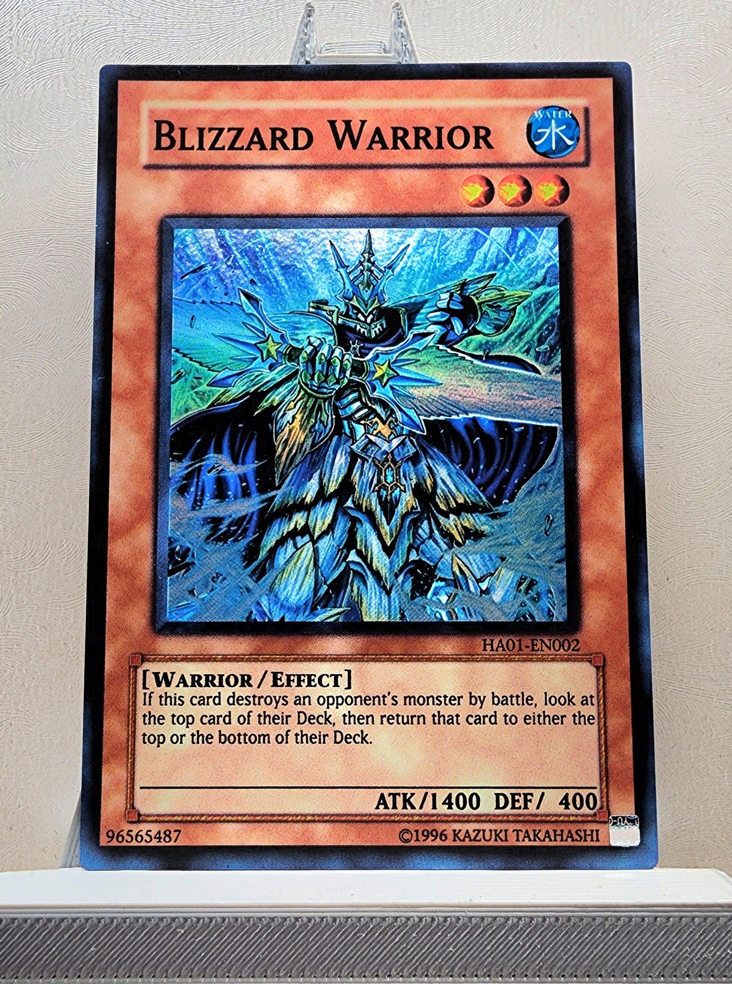 Yugioh! 1x Blizzard Warrior (HA01 - Super Rare) Unli Edition