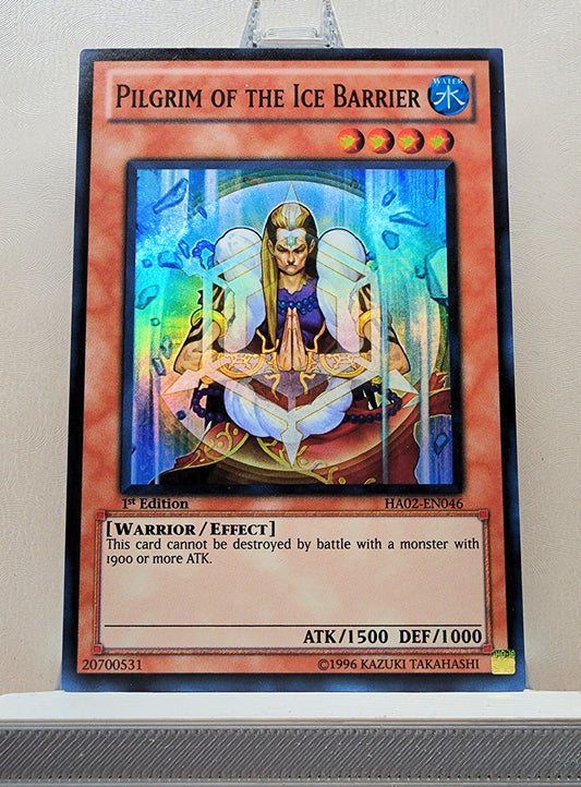 Yugioh! 1x Pilgrim of the Ice Barrier (HA02 - Super Rare) 1st Edition